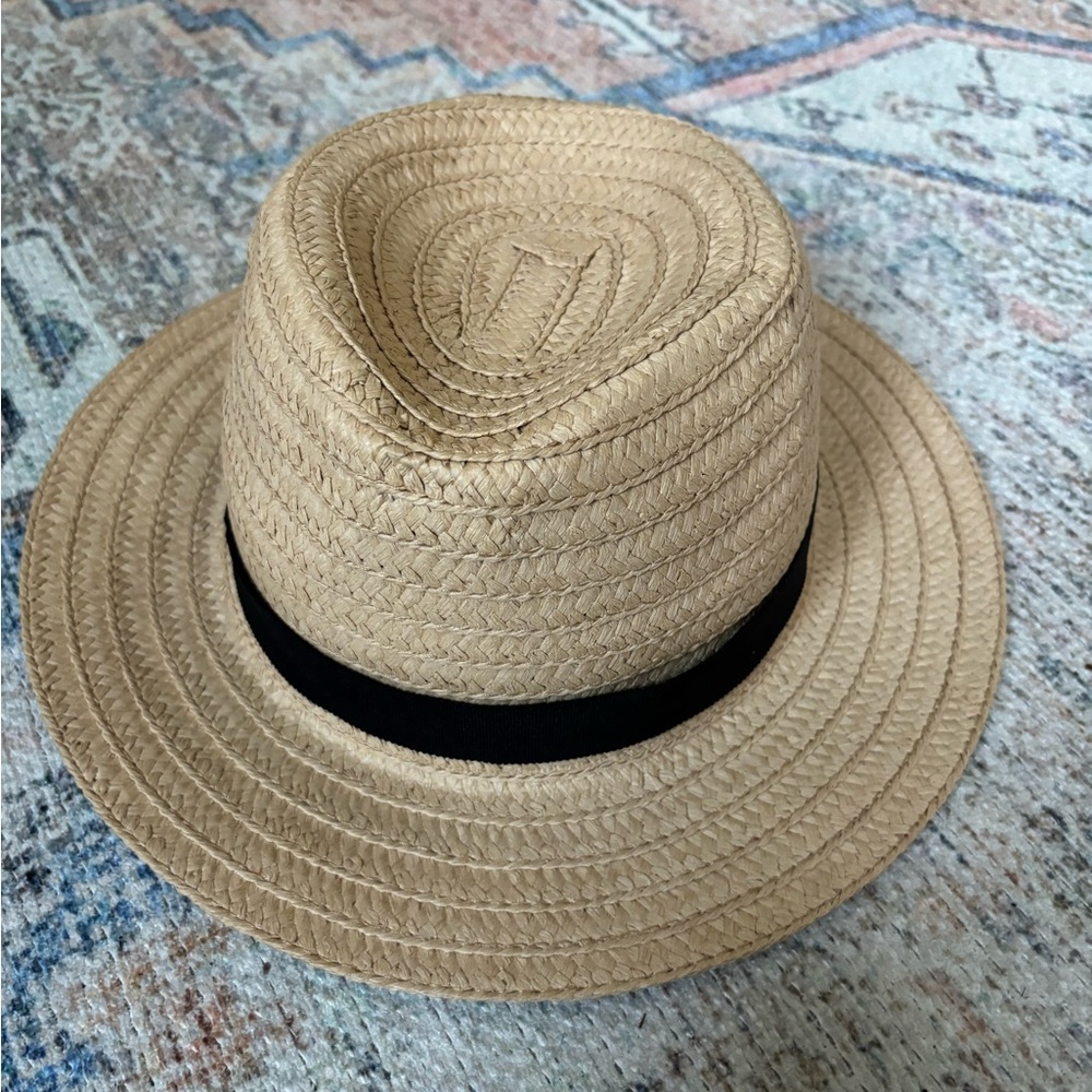 Madewell Tan Straw Hat with black Band (NWT’s)